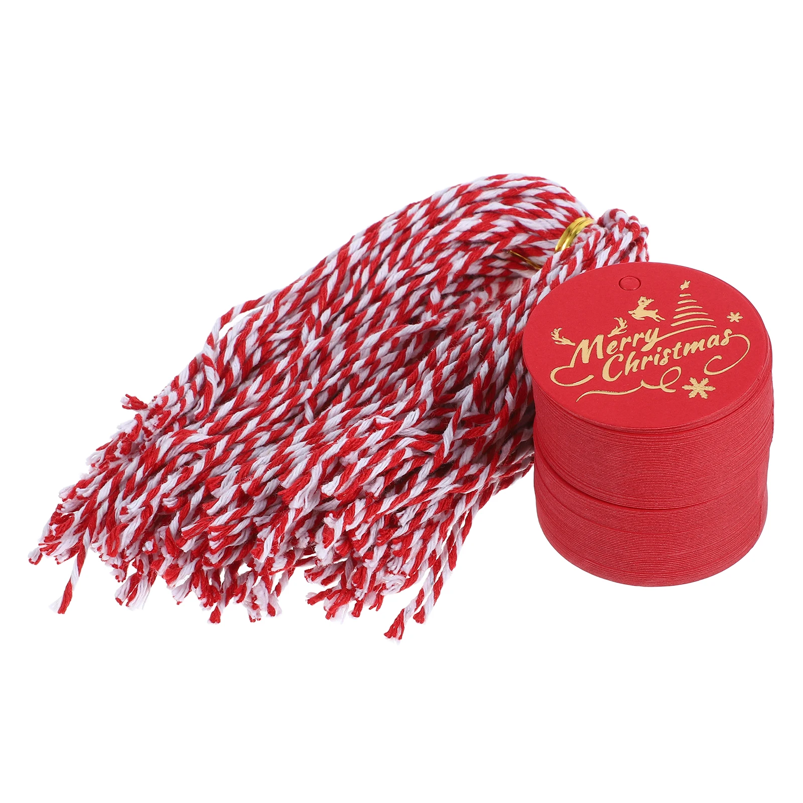 100 قطعة من علامات تغليف الهدايا، علامات تزيين للهدايا، معلقة بنفسك، زينة عيد الميلاد الحلوة، ورق عيد الميلاد