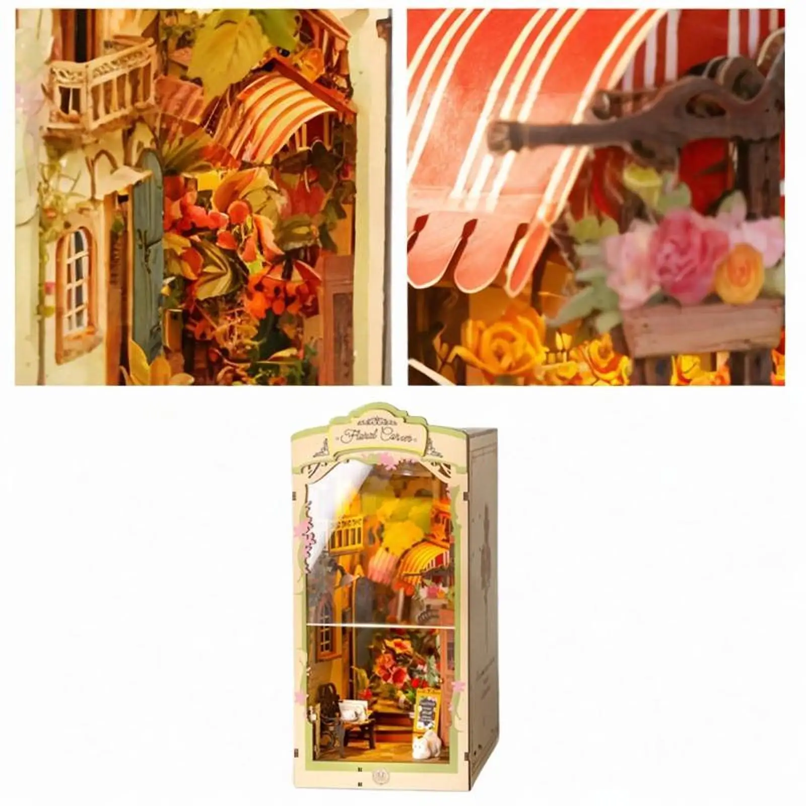 ثلاثية الأبعاد لغز الإبداع DIY نموذج صغير اليدوية منزل نموذج غرفة ديكور دمية الخشب Bookend DIY كيت للمراهقين الفتيات الفتيان هدية