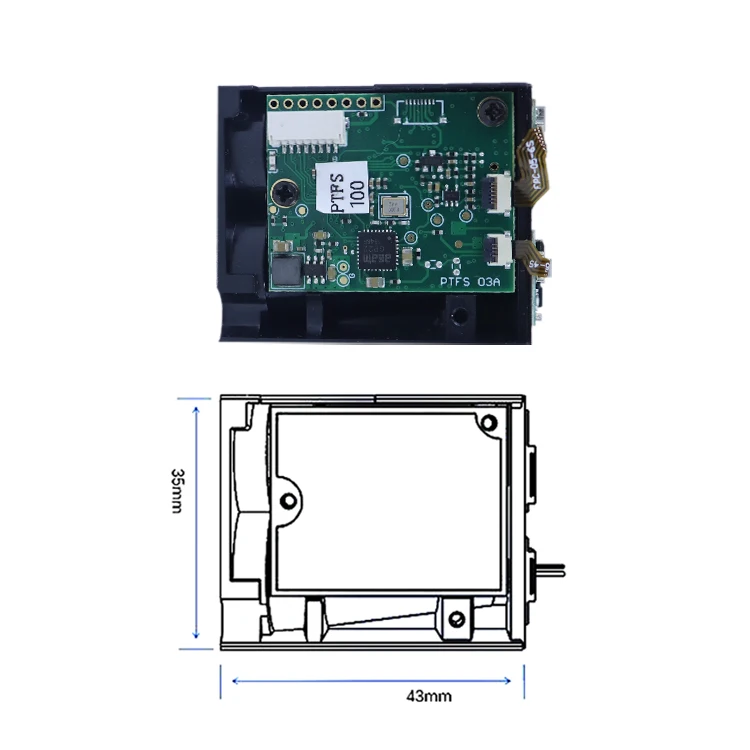 High Frequency Laser Distance Module 400hz Connect Tof Laser Range Sensor Laptop 100m Long-Range Lidar Rangefinder Module Sensor