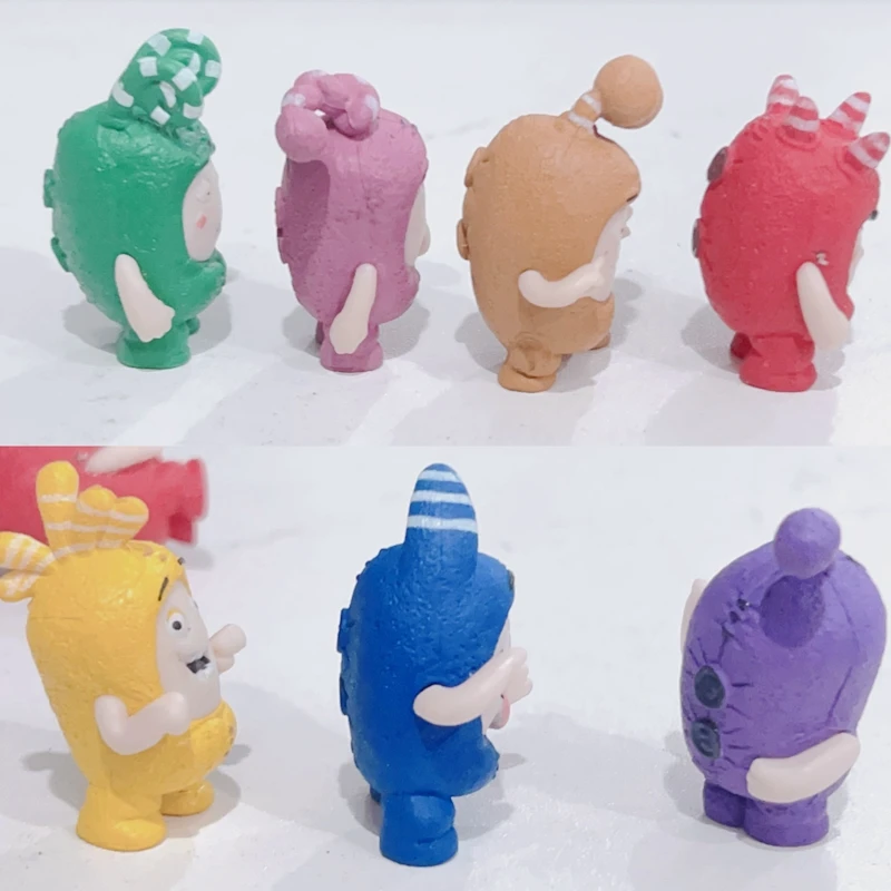 7pcs 4-5cm oddbods action figure doll Pvc kids collection Model toy