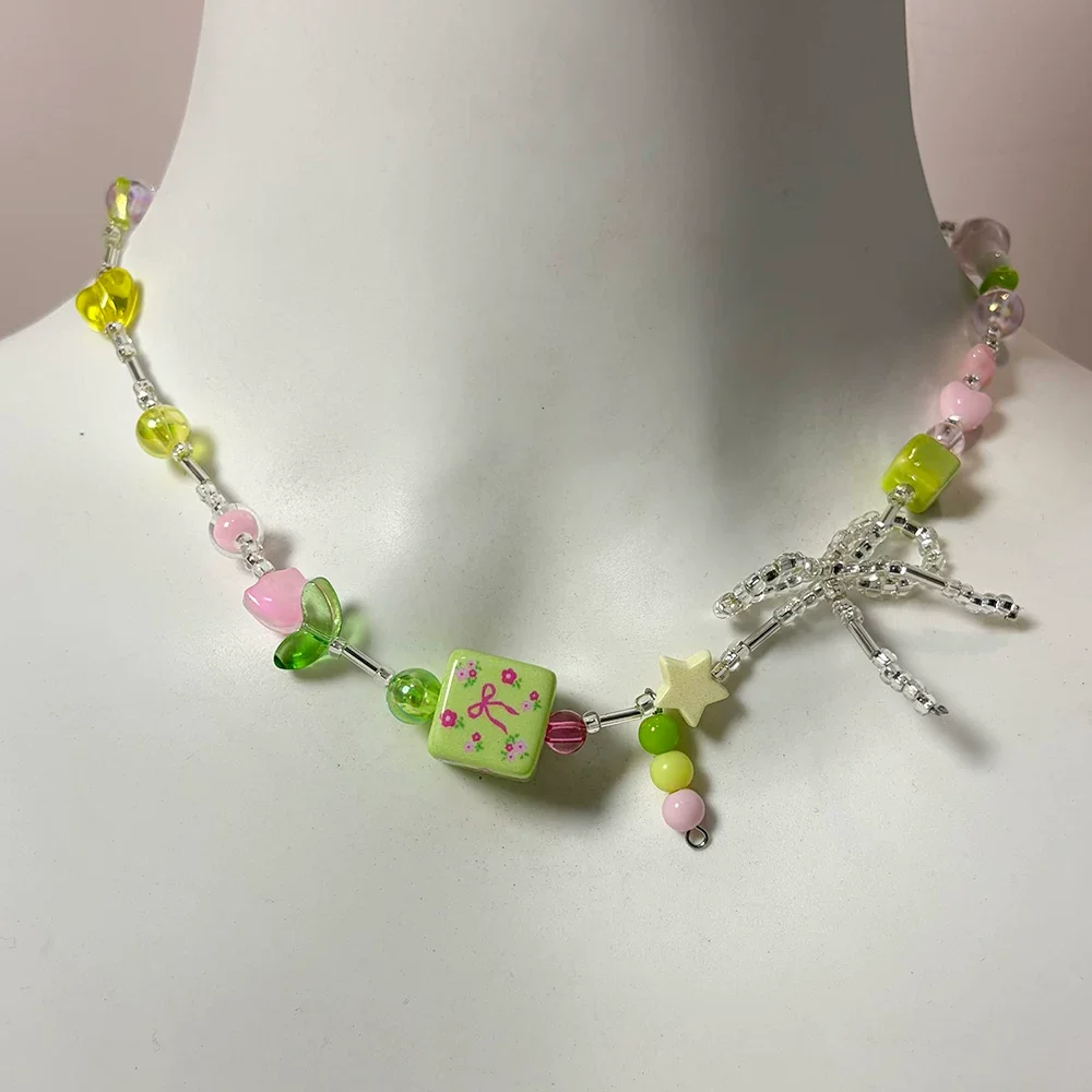 Jewelry Making With Resin - 2026 Trendy Cute Green Acrylic Flower