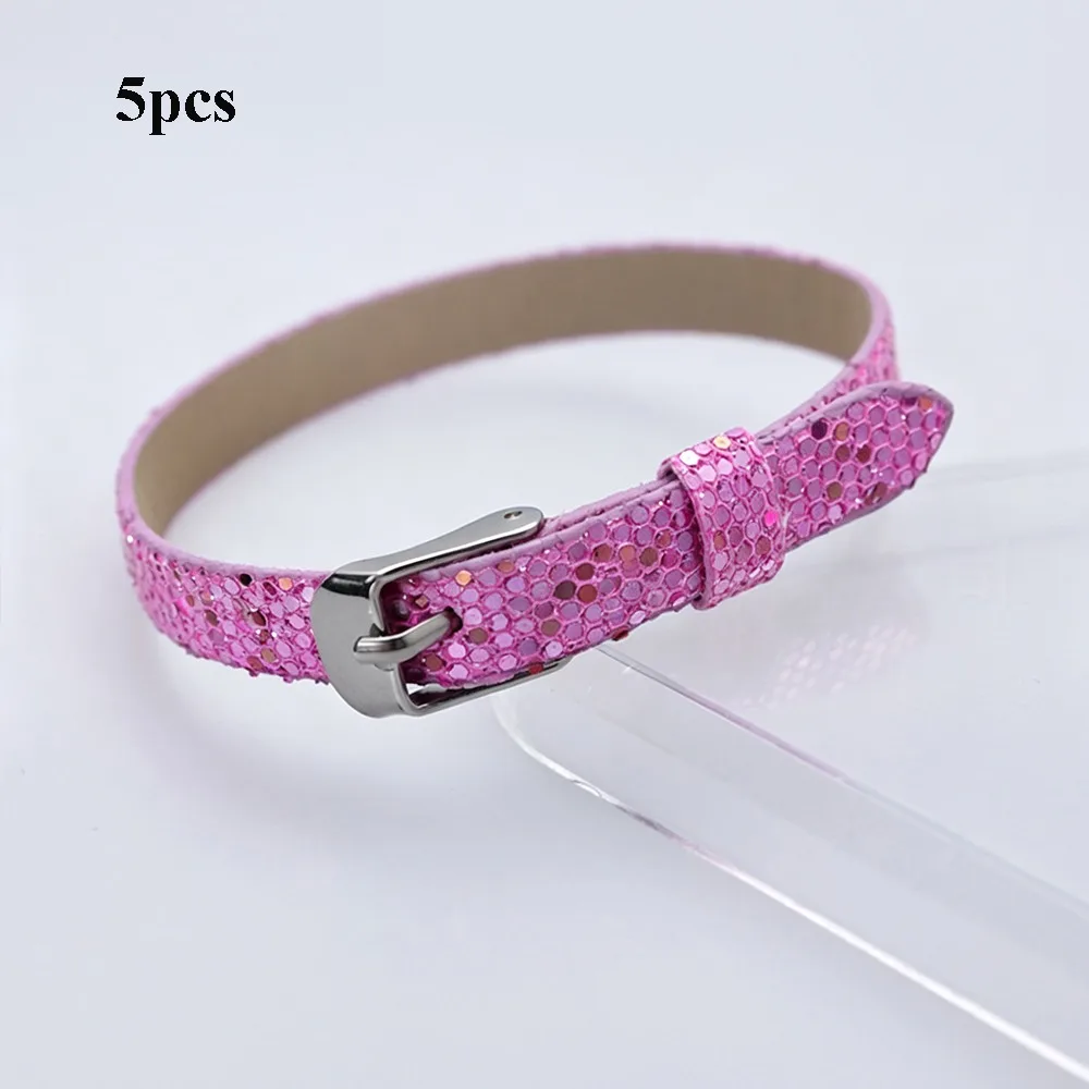 

5pcs New Super Mini Doll Waist Belts 8*210mm Kids Toys DIY Handmade Belt Artificial Leather Doll Bag Belt 20cm Cotton Dolls