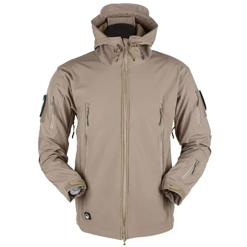 Hot Selling Military Waterproof Jacket Men's jacket Outdoor Soft Fleece Women's Windproof Breathable Thermal Hooded Suit Jackets