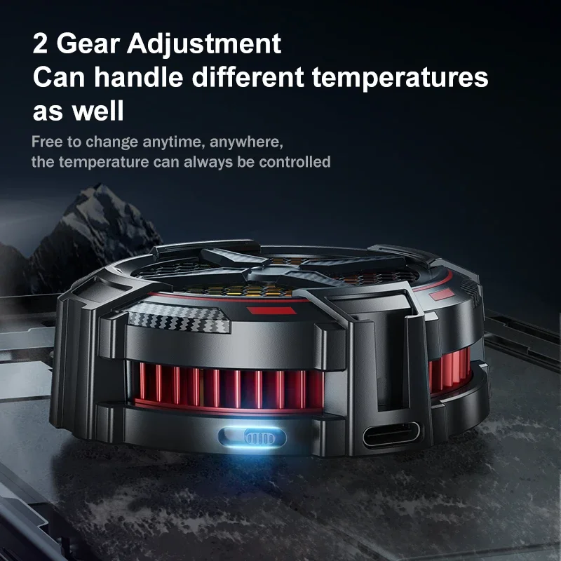 AL15 Frozen Universal Mobile Phone Magnetic Back-clip 2IN1 Semiconductor Cooling Fan Radiator for IOS Android Tablet Game Cooler