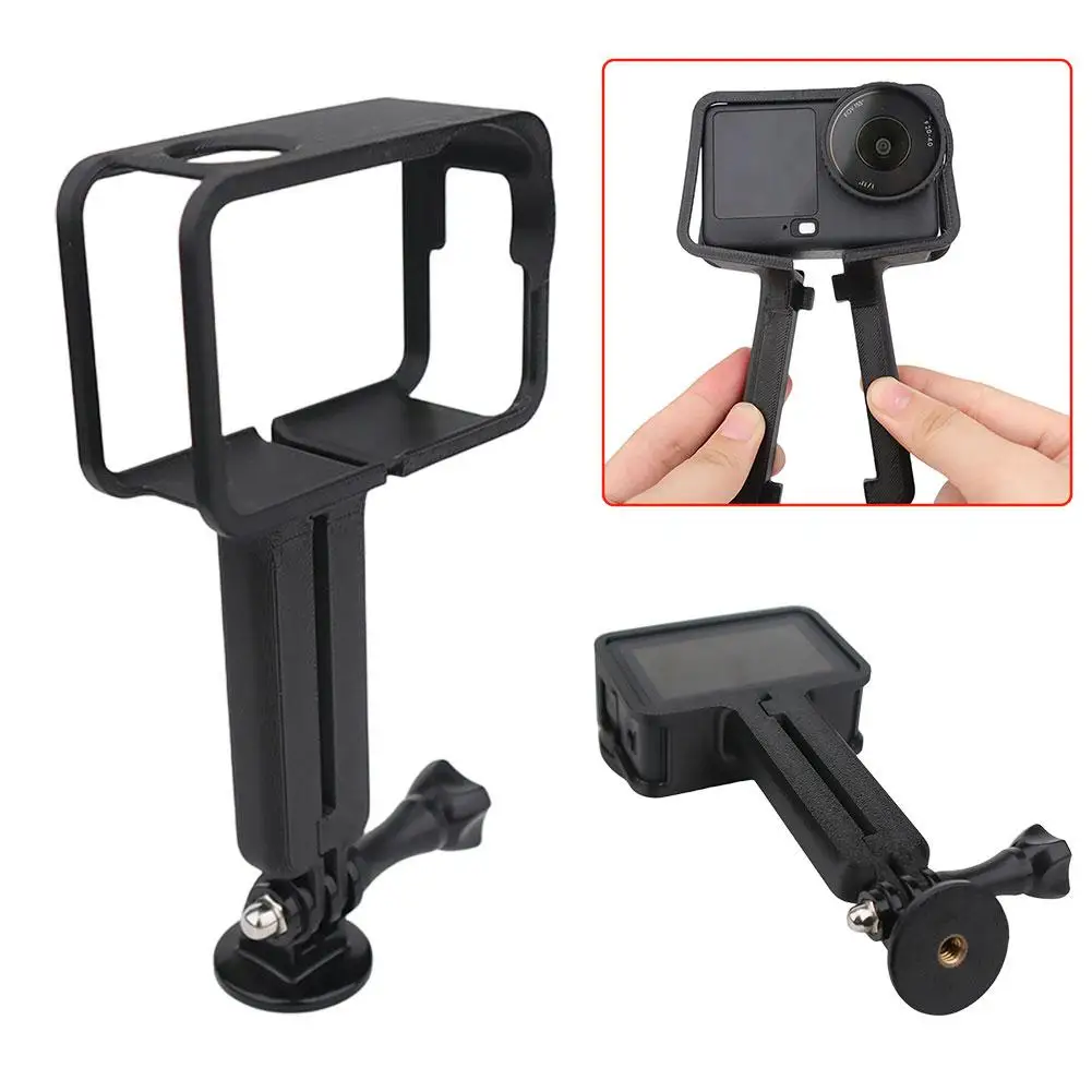 تمديد قبضة ل dji Osmo Action 6 مقبض مثبت يدوي مع 1/4 ثقب المسمار المحمولة تحديد حامل للكاميرا الرياضية E2I4