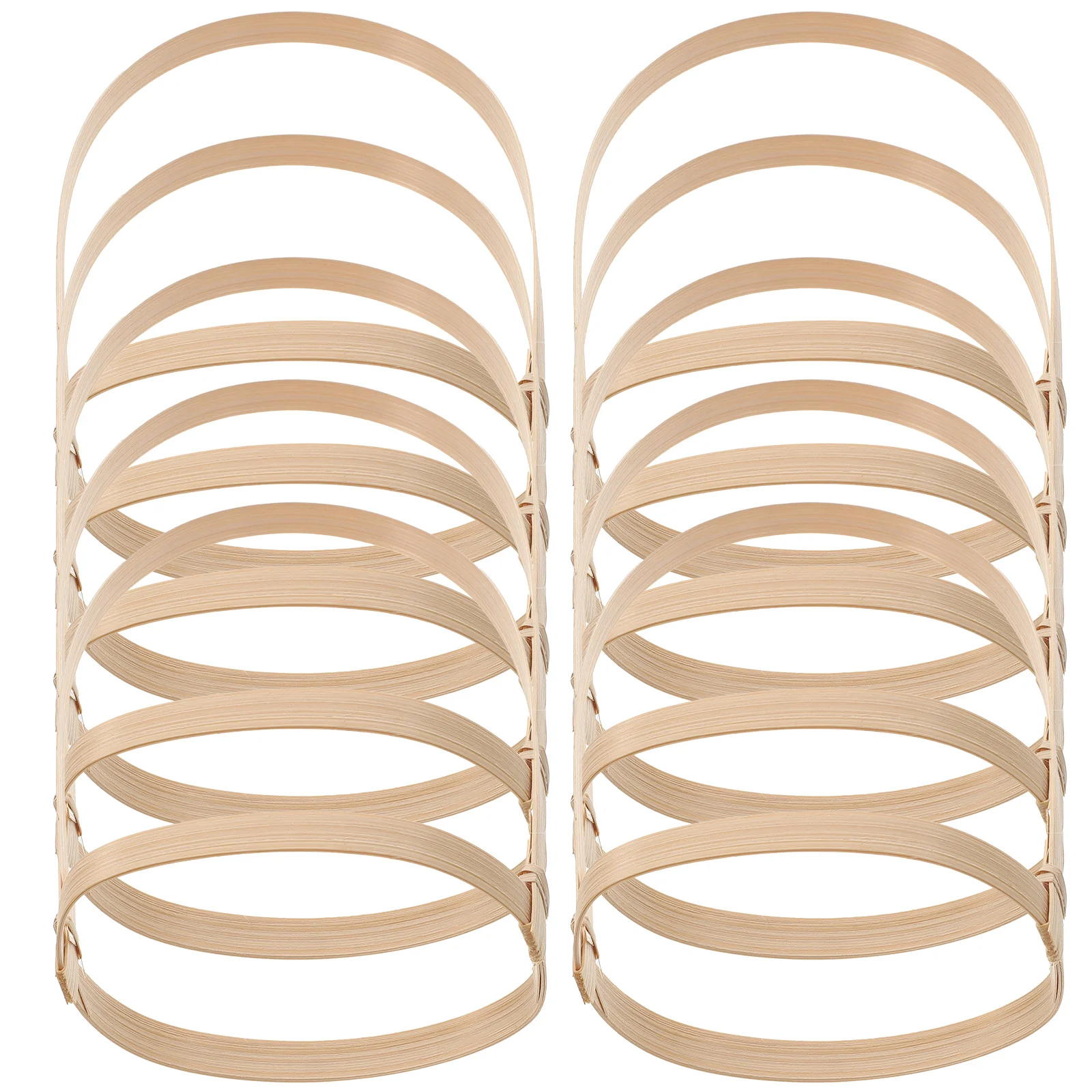 

10 Pcs Bamboo Cup Holder Favors Beverages Carriers Takeout Coffee Drink with Handle