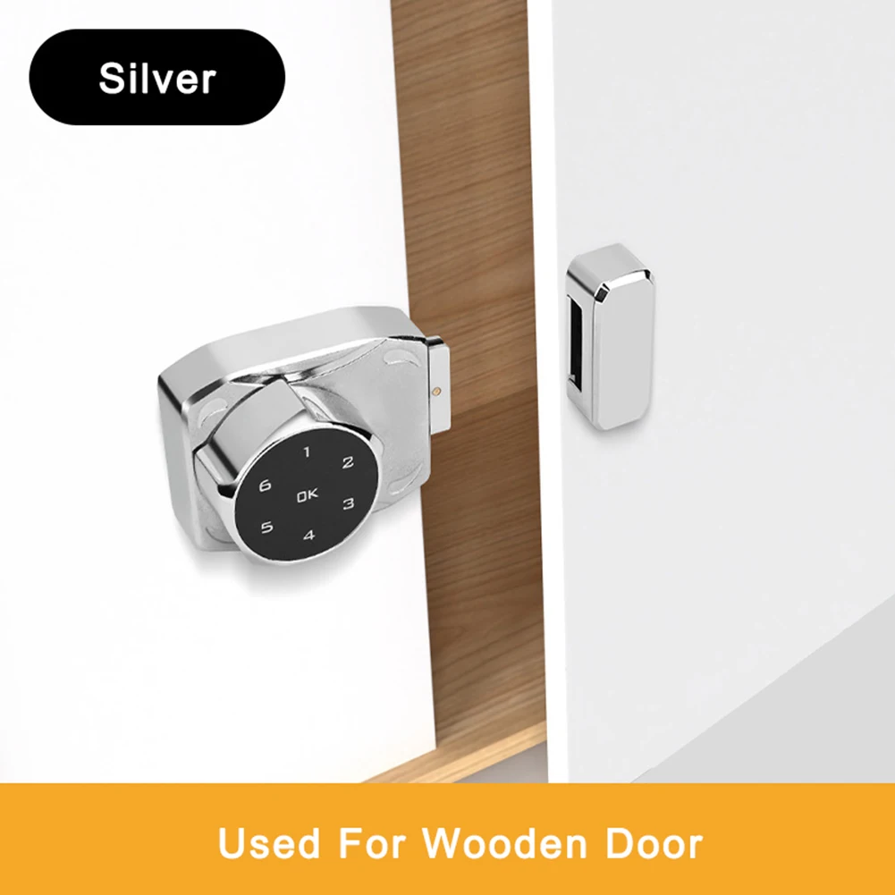 

Electric Password Code Glass Cabinet Lock For Push Pull Sliding Framess Showcase Automatic Password Storage Touch Panel Keypad