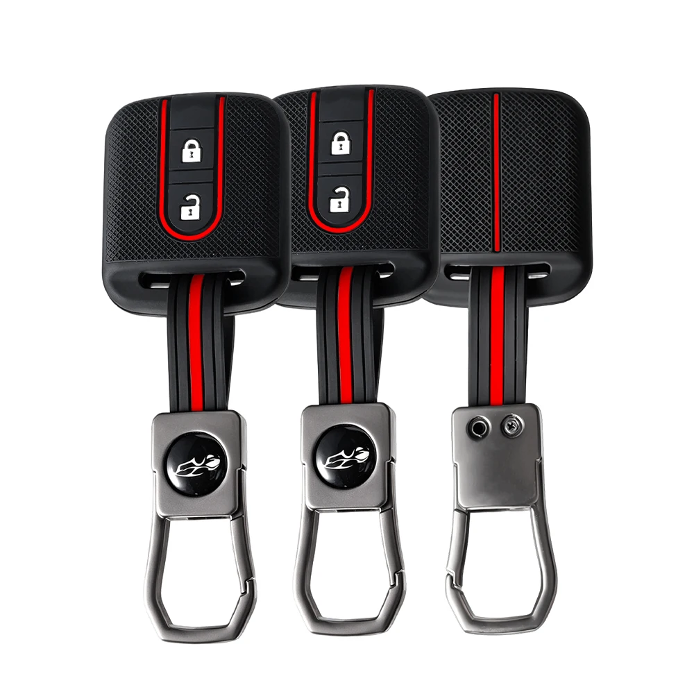 2026 1PCS New Silicone 2 Buttons Remote Car Key Shell Case Fob For Nissan Elgrand X-TRAIL Qashqai Navara Micra Note NV200