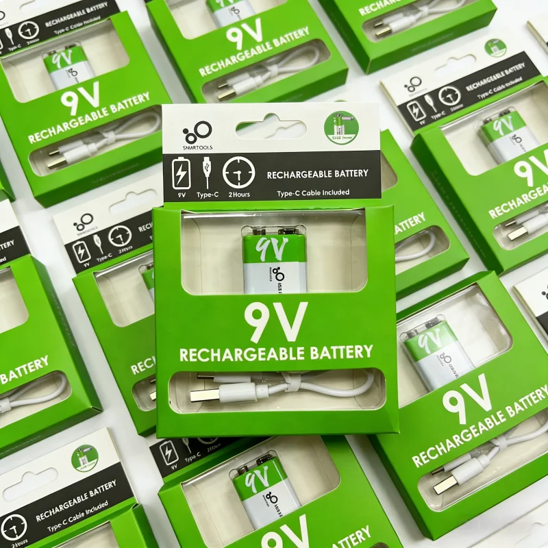 Batería recargable litio 9V USB-C para sonda y carrete eléctrico