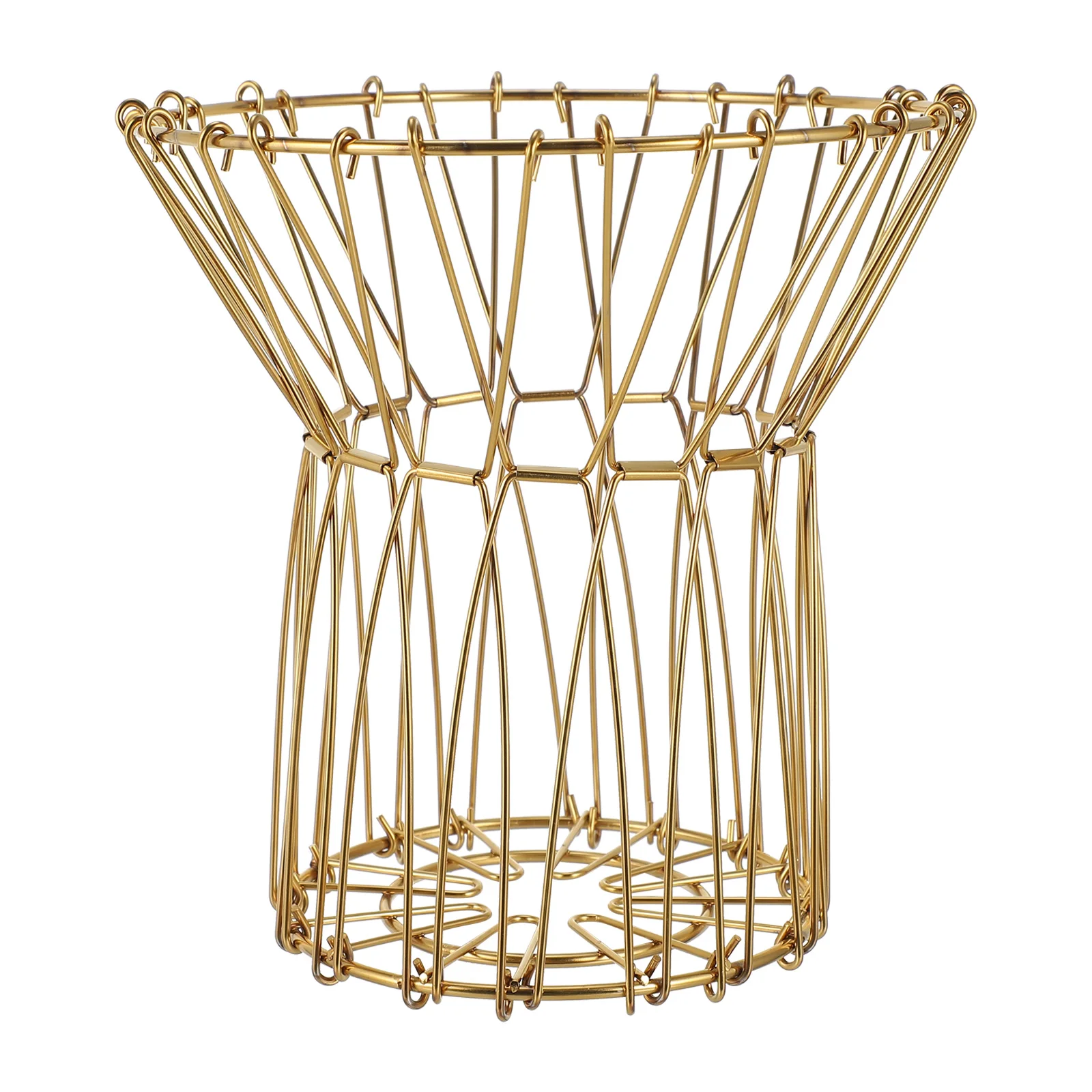 

Stainless Steel Draining Basket Hollow Design Large Capacity Kitchen Vegetable Fruit Storage Colander Flexible Strainer