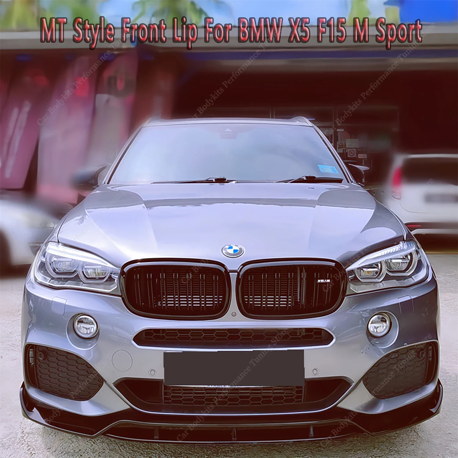 

4Pcs MT Style Front Bumper Splitter Lip Spoiler Diffuser For BMW X5 F15 30d 40d 35i M50i M50d Bodykits 2013-2018 Tuning