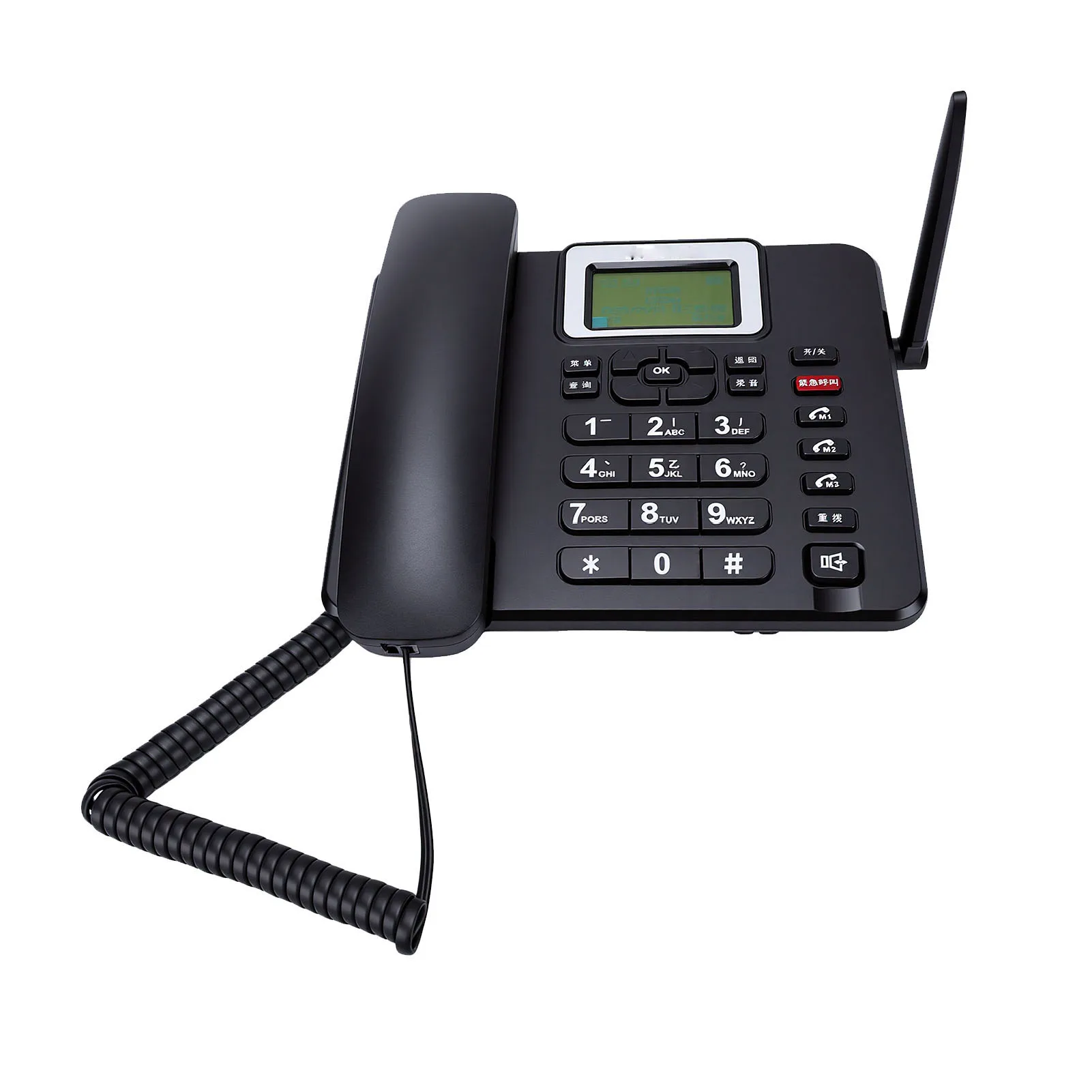 Wireless GSM Desk Telephone Antique 4G Mobile Unlocked Retro Cell Phone with SOS Emergency Call High Volume 1000 MAh Battery