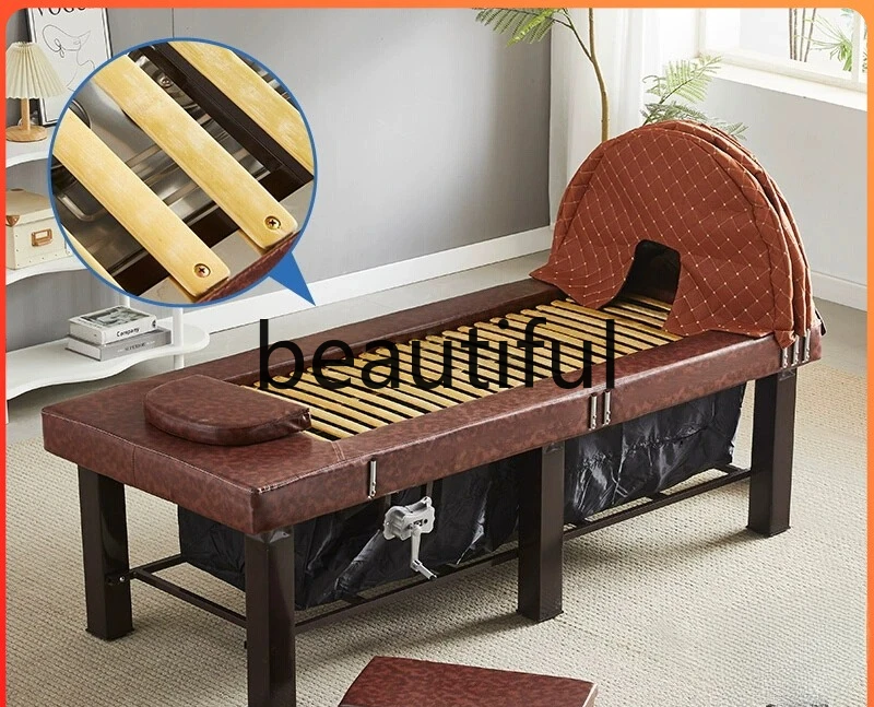 

Fumigation moxibustion bed for beauty salons, physiotherapy bed whole body steam moxibustion household