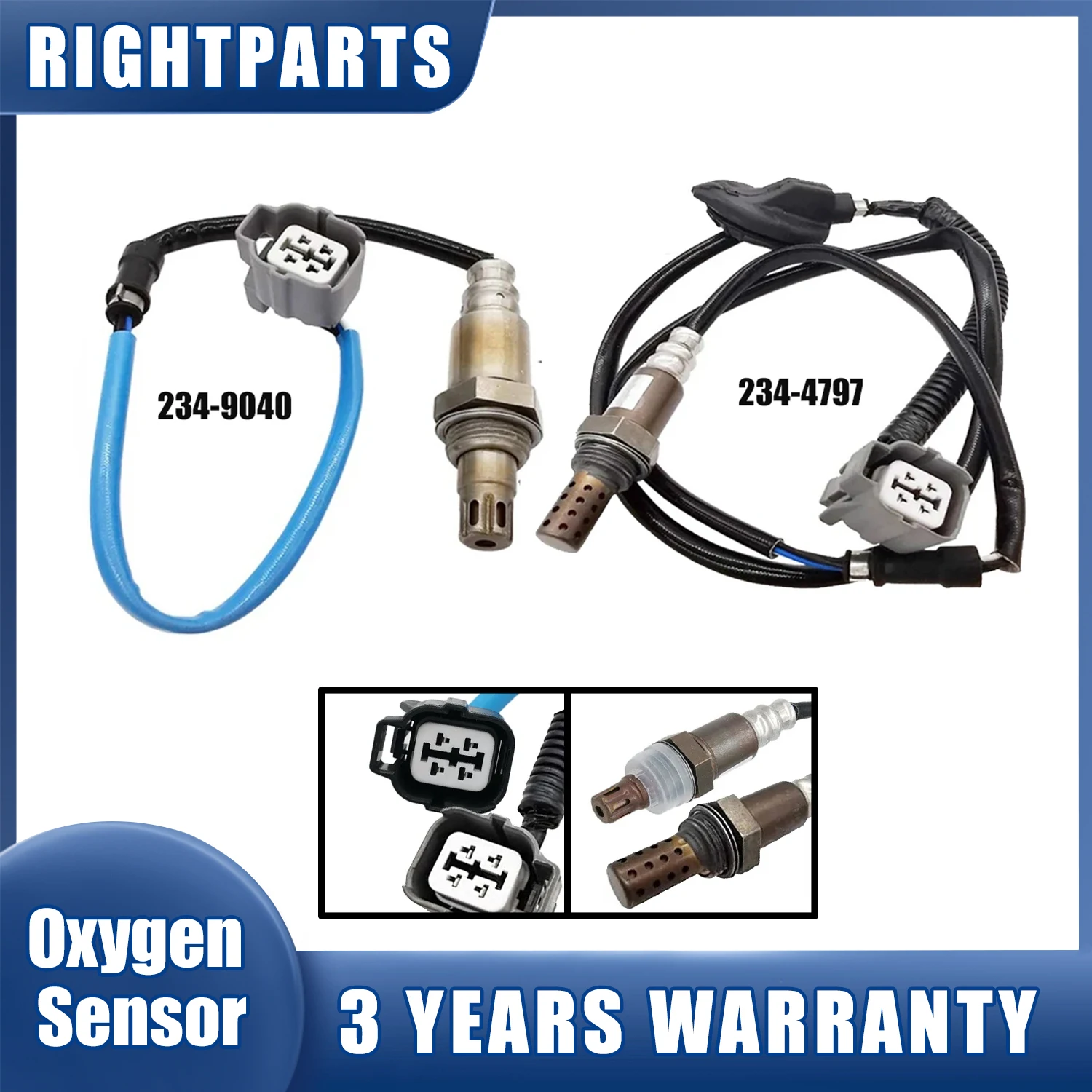 

234-4797 234-9040 Upstream+Downstream Lambda Oxygen O2 Sensor For Honda Accord EX LX DX SE 2.4L l4 2003 2004 2005 2006 2007