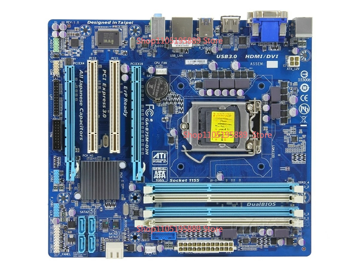 

Для основной платы Gigabyte B75M-HD3 B75M-D3H 1155-контактный интерфейс DDR3 HDMI DVI