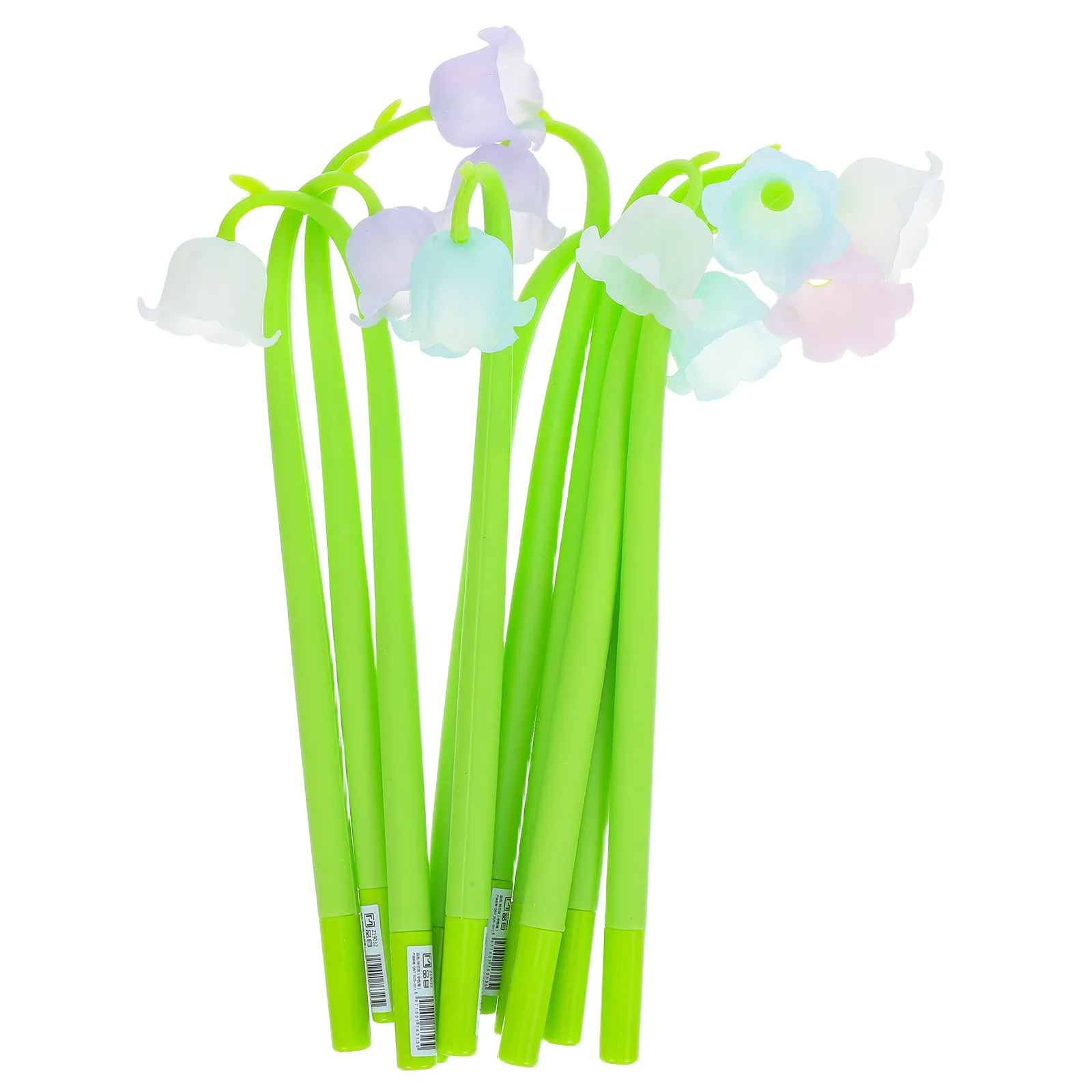 

10Pcs Lily of Gel Pens Ergonomic Comfort Grip Smooth Writing Student Stationery Cute Flower Shape Prize Gifts Bulk