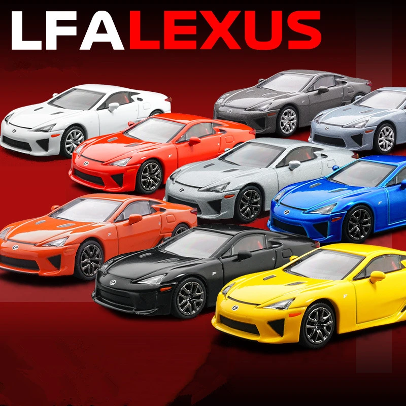 1:64 Lexus LFA Coupe โมเดลรถยนต์สปอร์ตอัลลอย diecasts รถซูเปอร์คาร์โมเดลการจำลองสูงของขวัญของเล่นสำหรับเด็ก