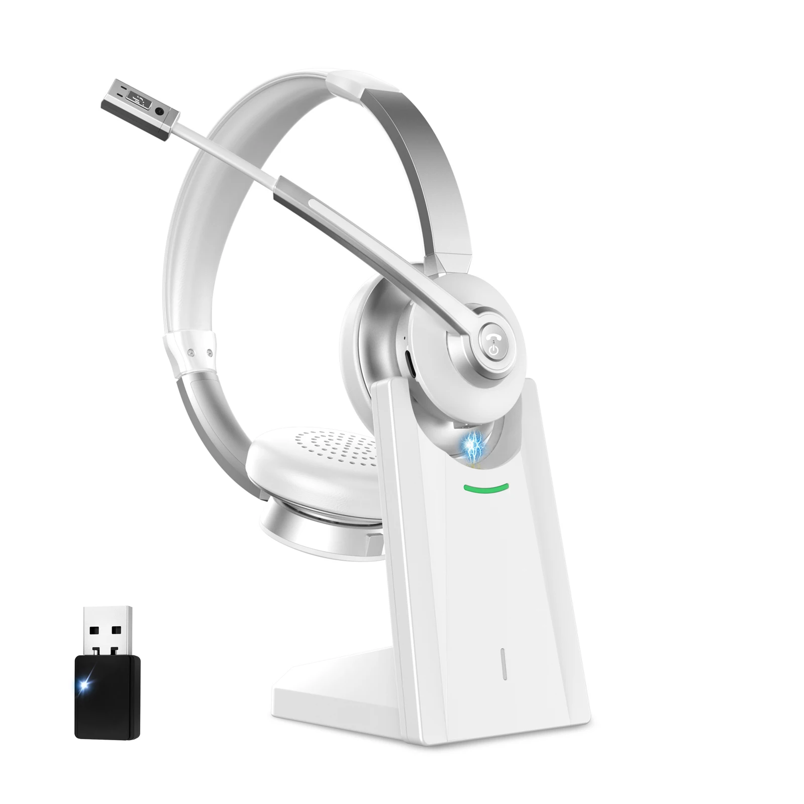 

Suitable forBest BT-786C Noise Cancelling Bluetooth Headset Wireless Computer Call Center Headphone With Charging Base