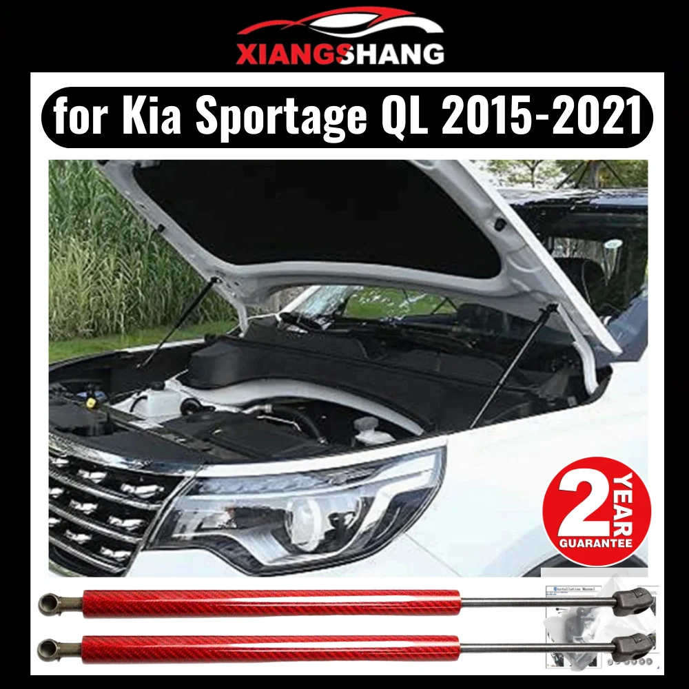 

Hood Damper for KIA sportage QL 2015-2020 Gas Strut Lift Support Front Bonnet No-drill Full Set