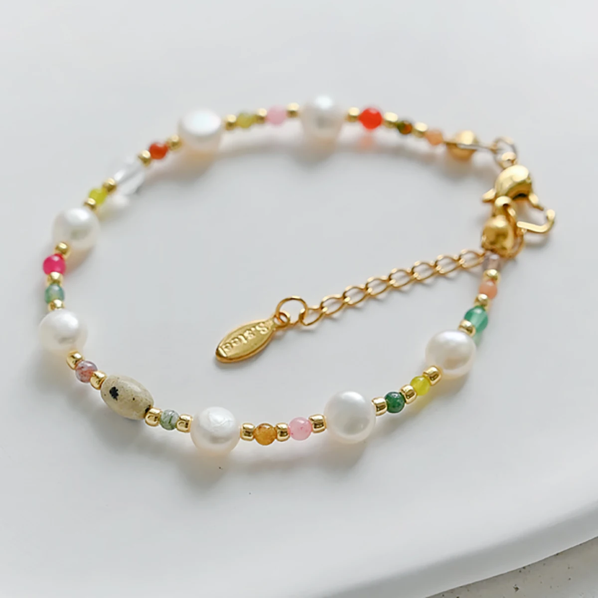 

Freshwater pearl bracelet handmade flower bead fashionable personalized shell pentagram bracelet fashionable banquet gift