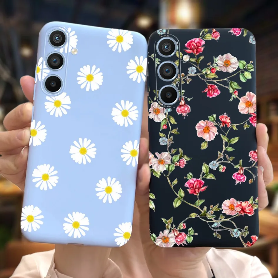 For Samsung Galaxy A54 5G Case 2023 Cute Daisy Flower Slim Silicone Soft Cover For Samsung A54 A 54 GalaxyA54 SM-A546B Funda New