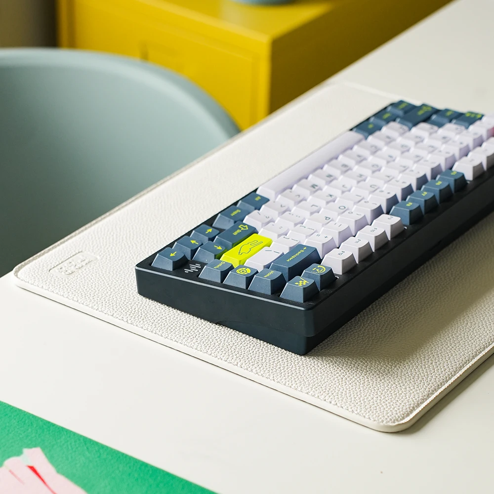 

FBB HIFI коврик для клавиатуры из искусственной кожи, утолщенный амортизирующий шумопоглощающий коврик для клавиатуры, настольный коврик для геймера, ПК, компьютера, белый нескользящий коврик