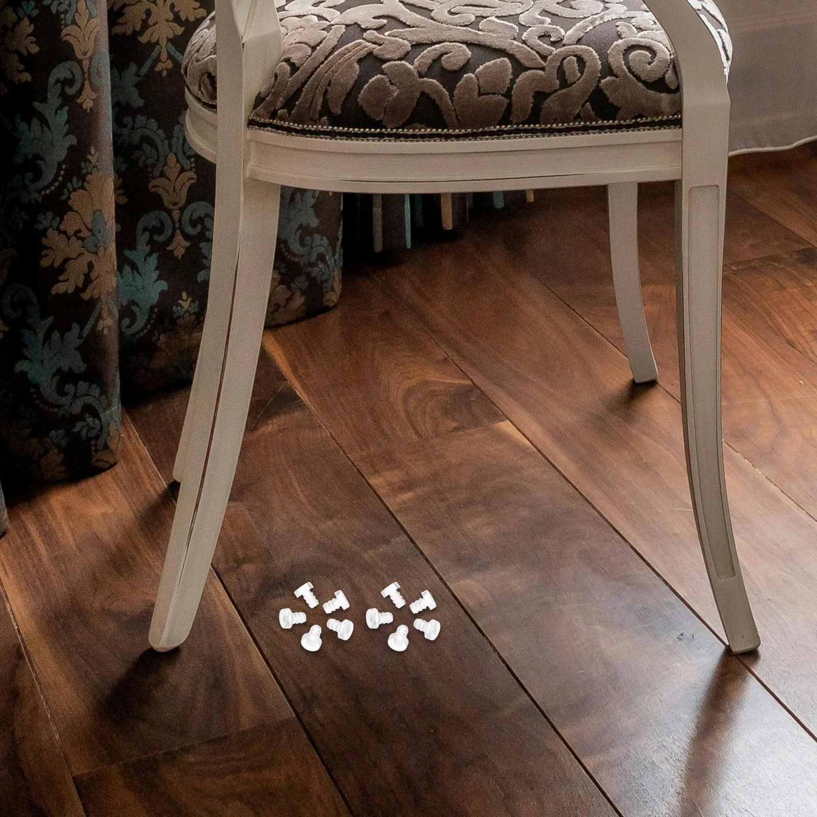 

100Pcs Anti-Collision Pads Transparent Embedded Soft Bumpers for Furniture Cabinets Glass Tables Anti Slip Protectors