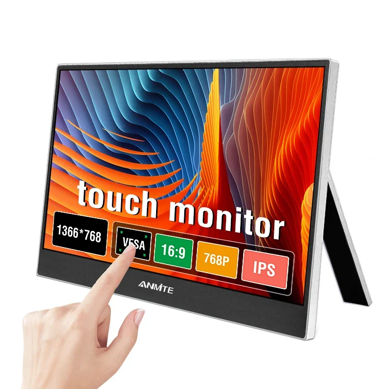 Anmite 11.6 Inch Portable Touch Monitor Non-touch optional IPS 768P Computer Expand Display For XBox PS4/5 Switch Loptop