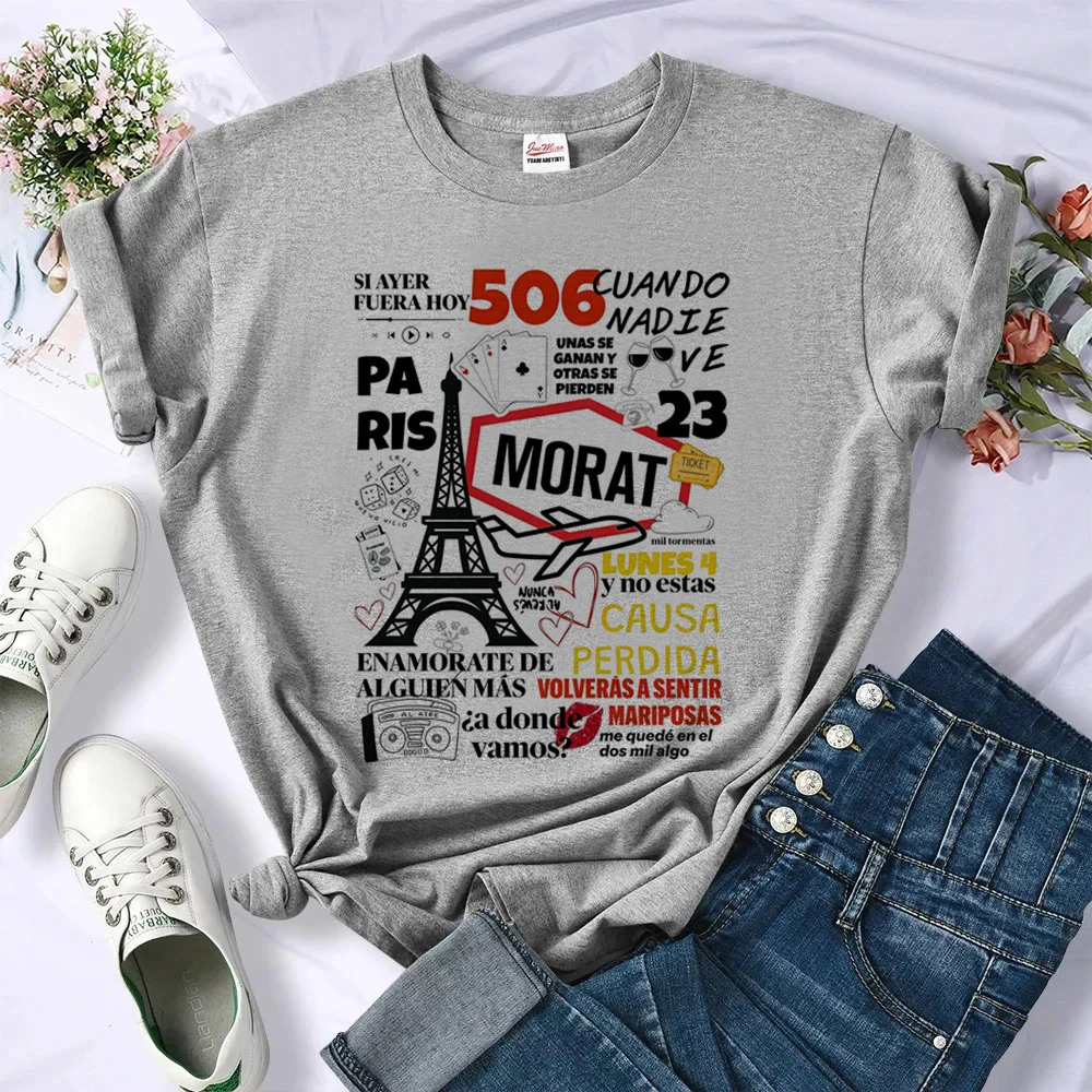 Morat T-Shirt für Damen, Retro-Grunge, Kawaii, ästhetisches Vintage-T-Shirt, Manga, Party, Meme, Sommer, Baddie – Detail 1
