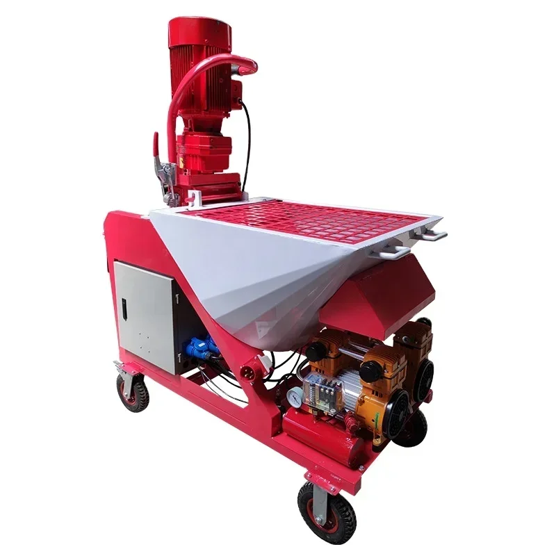 High Efficient Electric Automatic Wall Wiping Machine Wall Cement Mortar Plastering Spray Paint Screed Concrete Machine