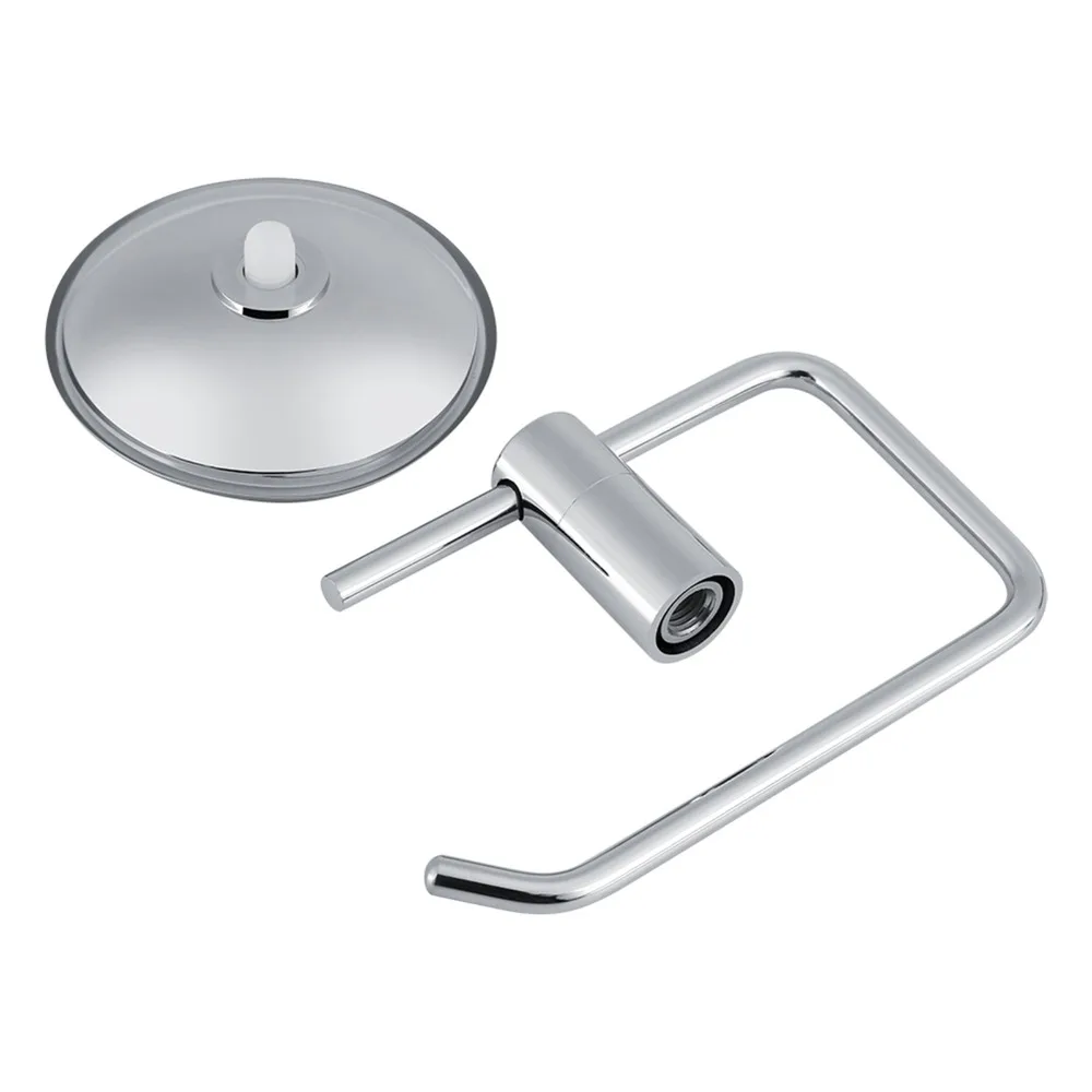 Practical Stainless Steel Paper Roll Holder 5.31'' x 3.15'' x 3.35'' Silver Paper Towel Holder Wall Mounted Rack For Kitchen