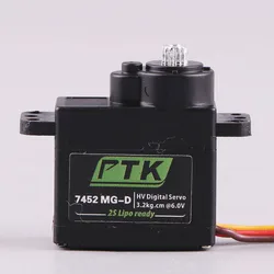 PTK 7452 MG-D 9g Digital Servo Metal Gear for EPP F3P Glider RC Model Car Helicopter Airplane Hitec HS-65 same level