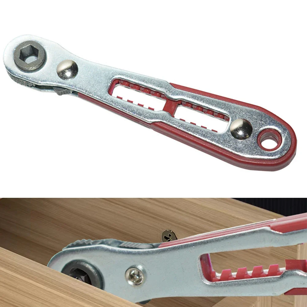 

Cross Screwdriver Red Hand Tool Easy To Use Handle Storage Design Adjustable Ratchet Wheel Chrome Vanadium Steel