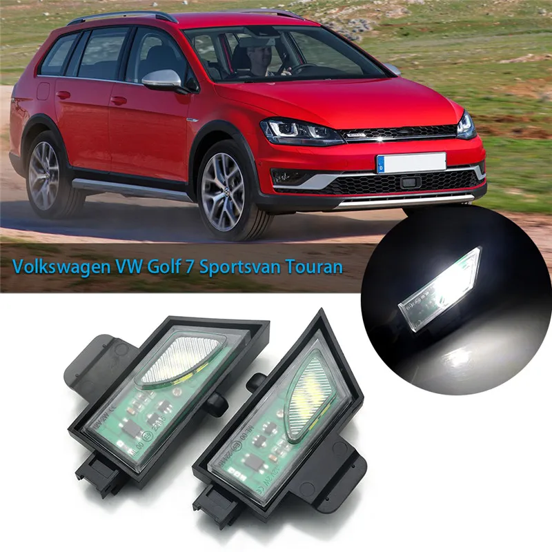 2pcs 5G0945292 Car LED Side Under Mirror Lamps Puddle Light For Volkswagen VW Golf 7 MK7 Variant GTI R20 Sportsvan Touran MK3 T5