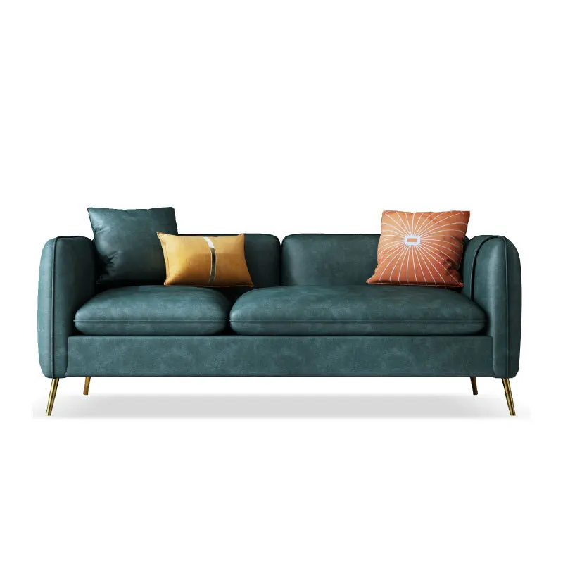 Nordic modern simple living room fabric sofa Internet celebrity free dismantling apartment clothing store milk tea shop