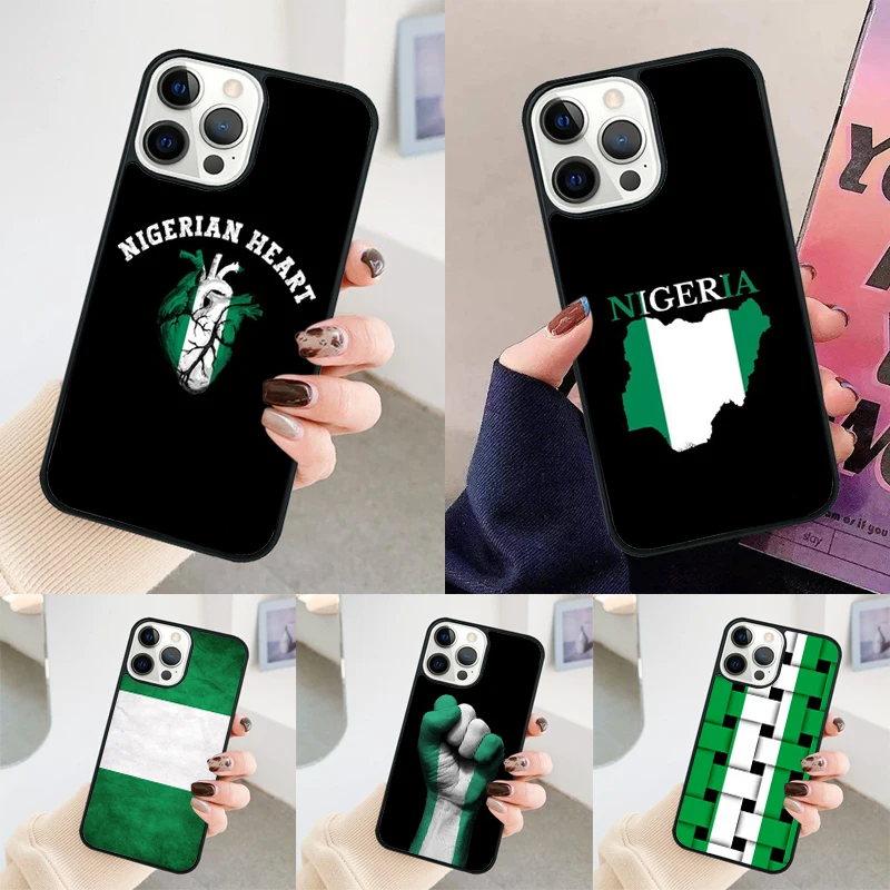 Nigerian flag phone case Cover For iPhone 14 15 16 Pro Max SE 2020 coque For apple 11 12 13 Pro Max Mini 7 8 Plus