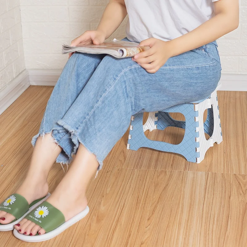 كرسي بلاستيكي محمول قابل للطي ، مقعد صغير سميك ، كرسي للأطفال والكبار ، مقعد خارجي