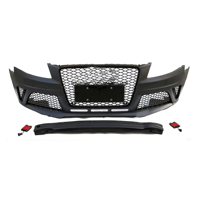 

Car Body Kit A4 B8 S4 Modified RS4 Style Front Bumper Cover with Grill for A4 SLINE S4 Sedan 2008 2009 2010 2011 2012