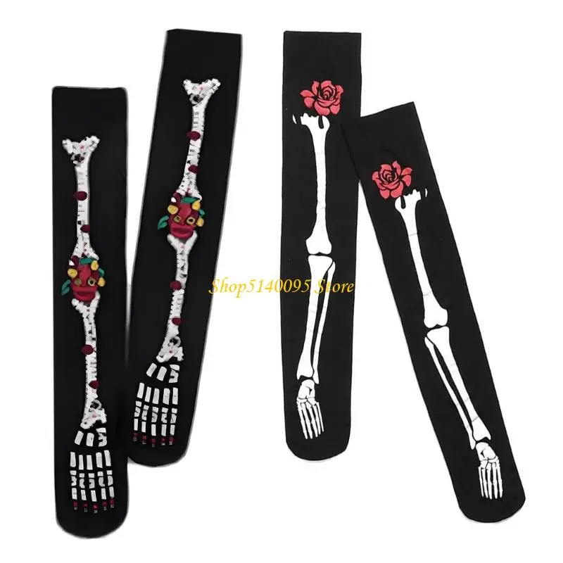 DXAE Halloween Cosplay Over Knee Socks For Women Practical Nylon Dance Parties Outfit Essential