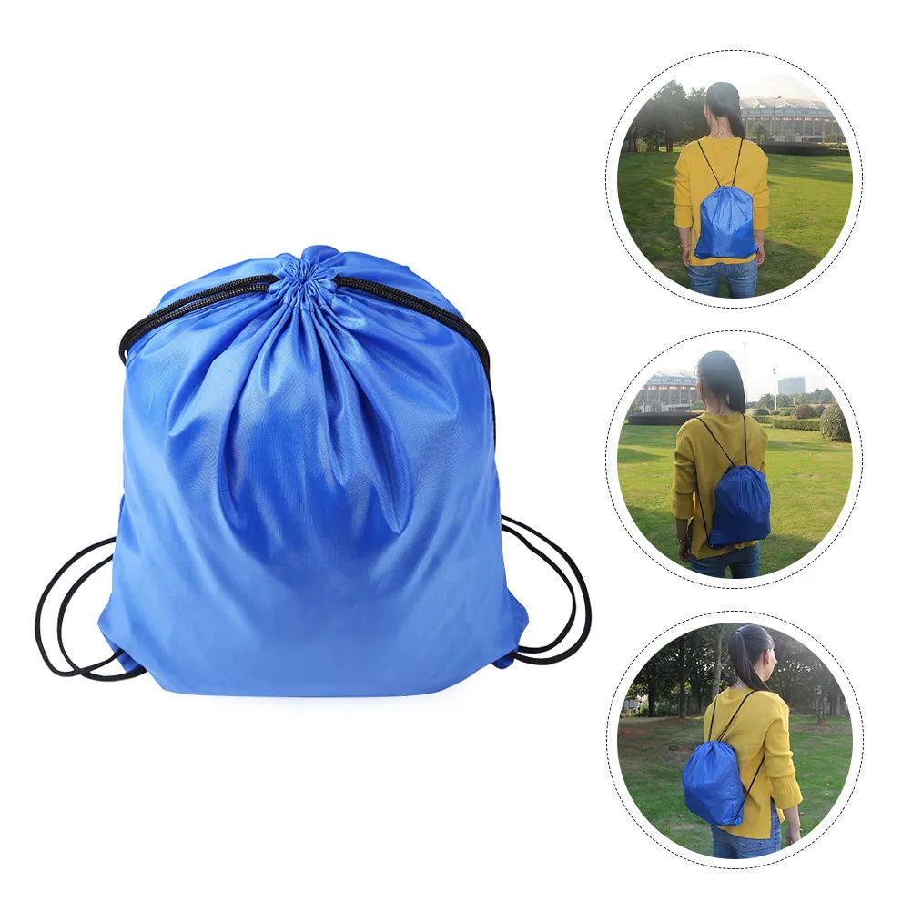 

2Pcs Waterproof Drawstring Bag Multi-Functional Backpack for Swimming Traveling Camping Shopping Simple Chic Design Daily Use
