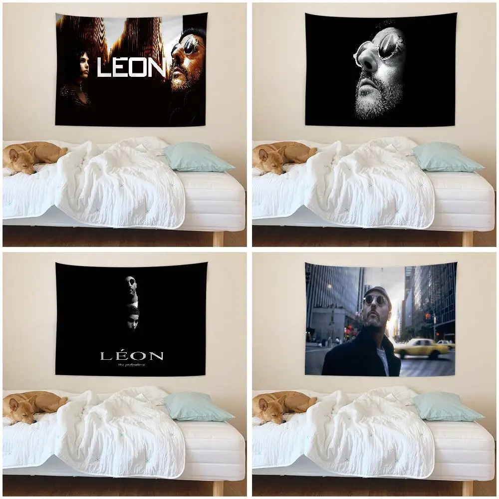 Movie L-Leon T-The P-Professional Hippie Wall Hanging Tapestries Art Science Fiction Room Home Decor Kawaii Room Decor