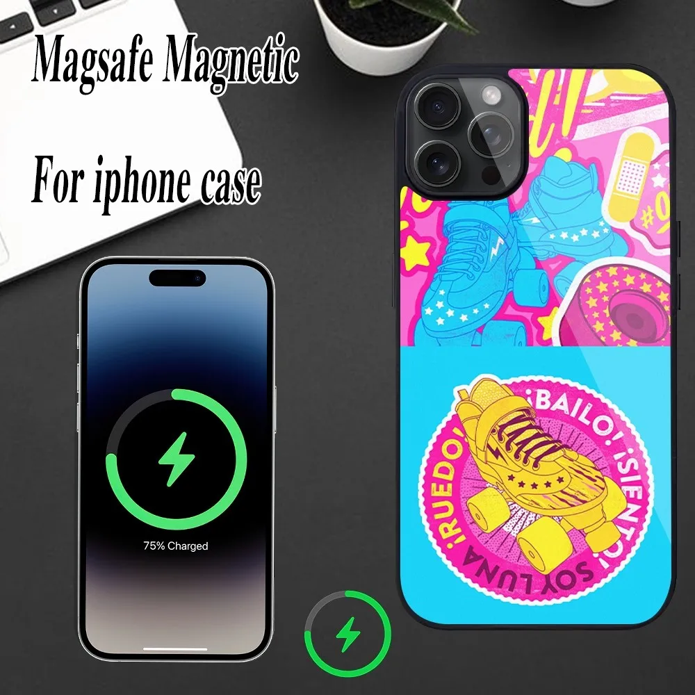 Soy Luna cute Phone Case For iPhone Magesafe Magnetic  12 13  15 11 Mini 14 Max Pro Plus Shell