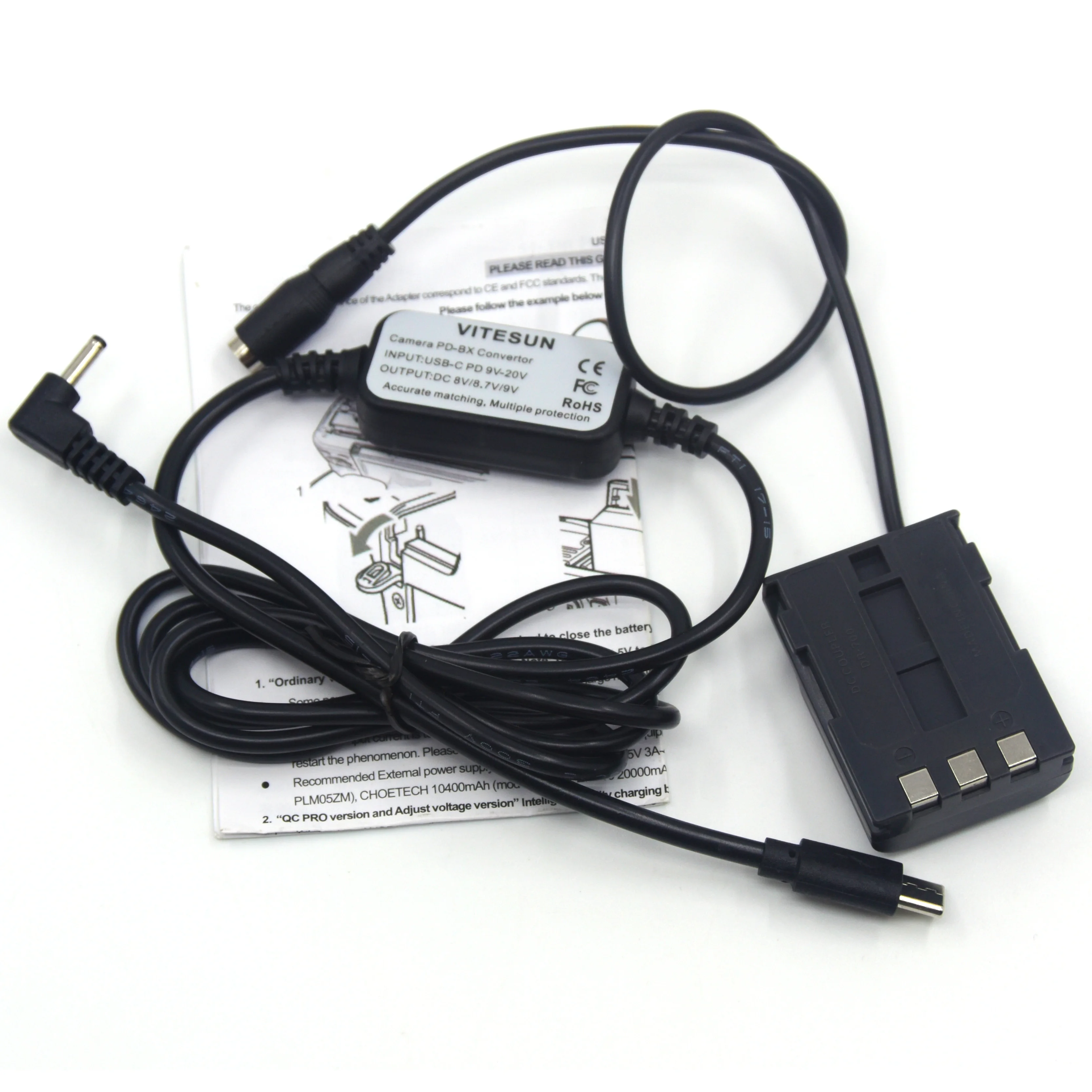 NB-2L USB Type C PD Кабель-адаптер ACK-DC20+ DR-20 Манекен аккумулятора DR-700 для Canon S60 S70 S80 S50 G7 G9 EOS 350D 400D Rebel XT