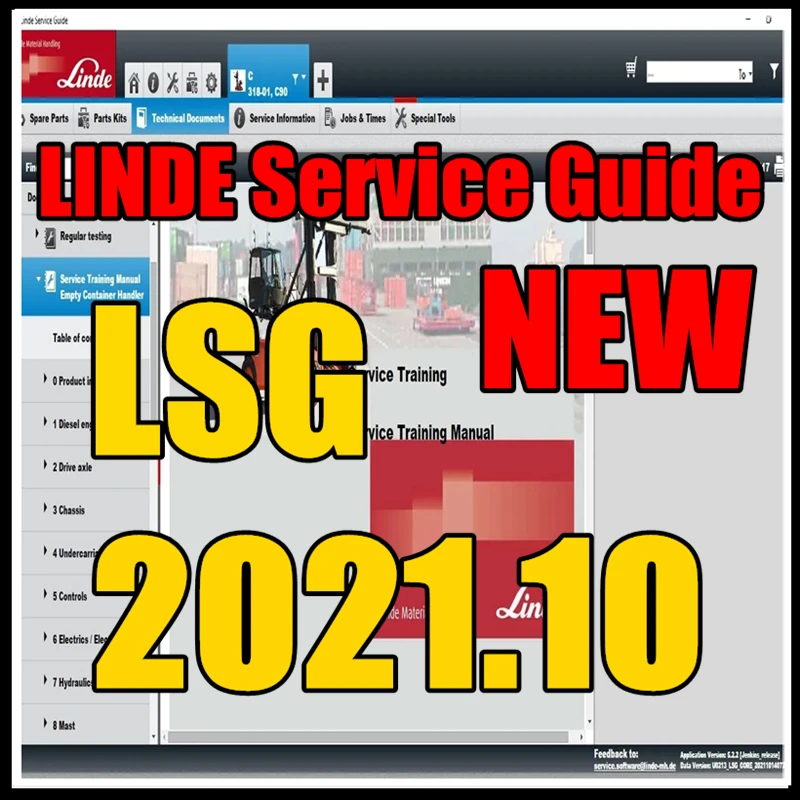 Newest Hot sales2021.10 Linde Service Guide LSG 5.2.2 update U0213 [10.2021] or  U019 [12.2019]+Expire Patch Free Install Help