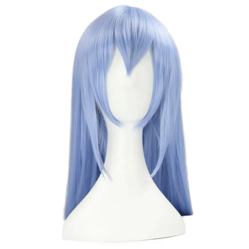 Akame ga kill you! Esdeath 긴 스트레이트 코스프레 가발, 하이 퀄리티 내열성 코스프레 가발 캡, 100cm, 39.7 인치