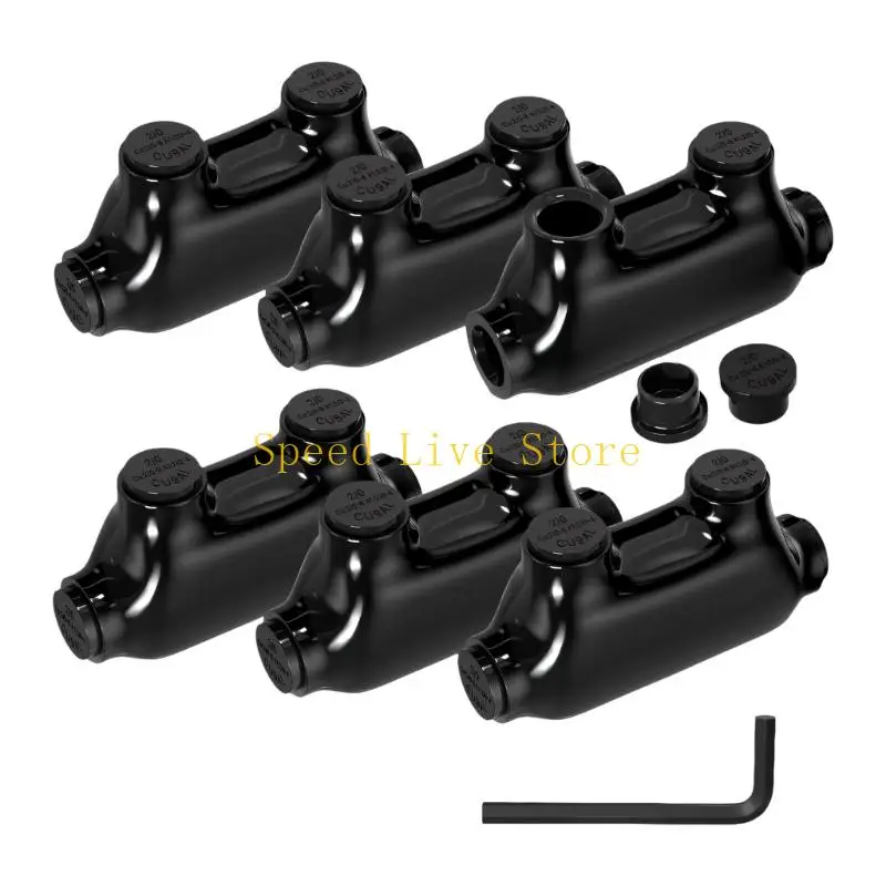 547C Double Entry Wire Linker Insulated Inline Connector Suitable For 2 To 14AWG Automotive Electrical Work