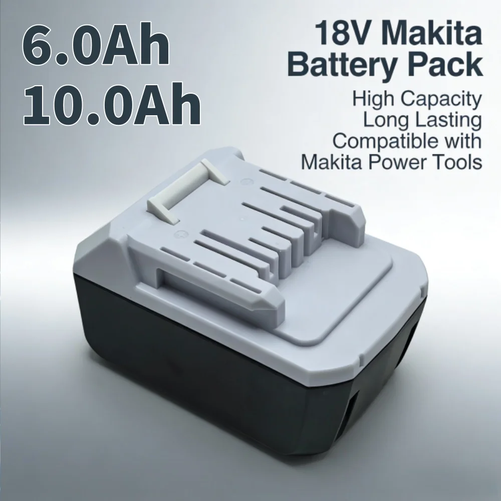 

Аккумулятор литиевый перезаряжаемый 6000/10000 мАч для Makita BL1840G 18В, замена BL1813G BL1820G BL1811G HP457D