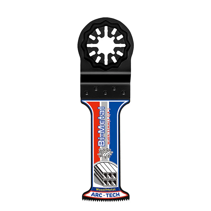 Oscillating Multi-Tool Interface Saw Blade for Cutting Iron & Wood Compatible with Multi-Function Trimmer Accessories