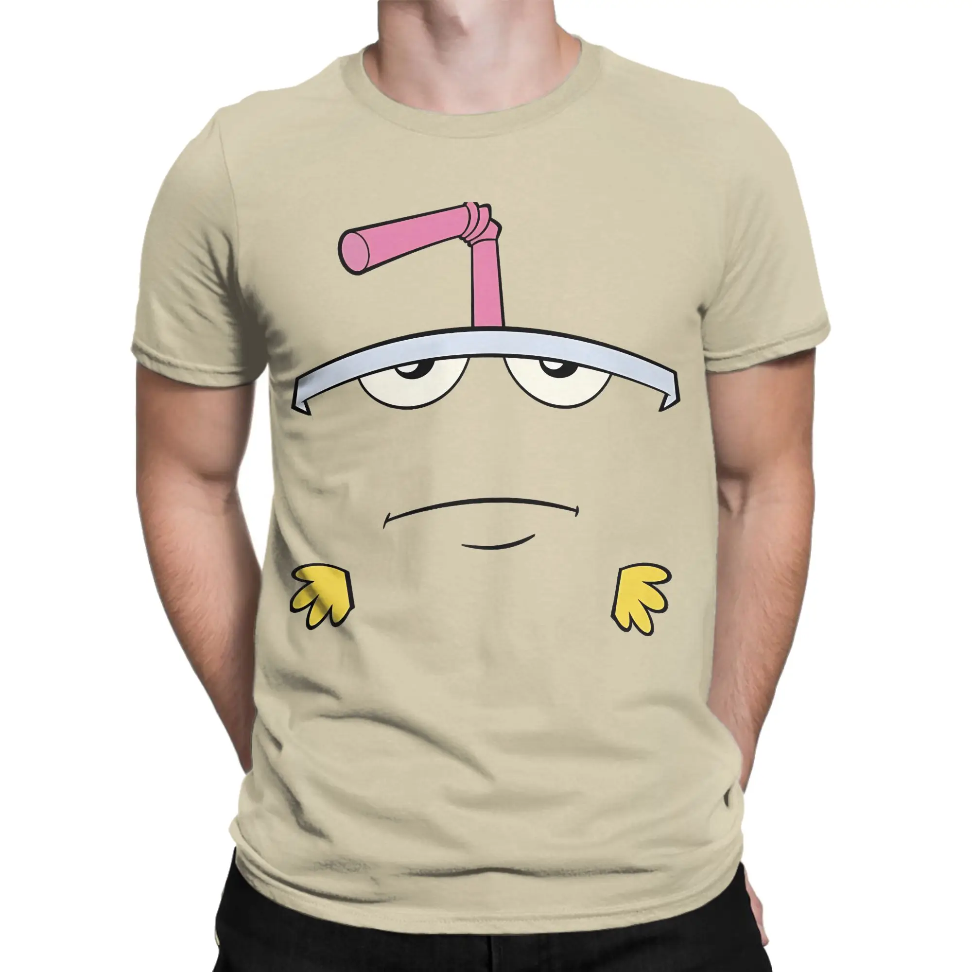 Men's T-Shirt Aqua Teen Hunger Force Master Shake Any Color Leisure Pure Cotton Tee Shirt T Shirts Crewneck Clothing 4XL 5XL 6XL