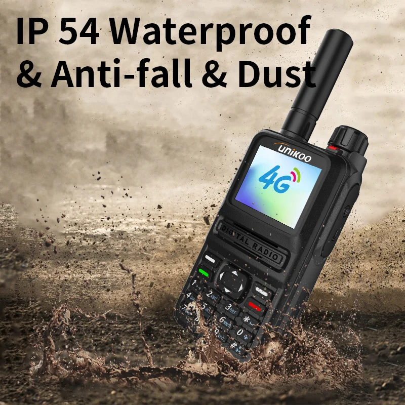 UNIKOO UP610S POC GPS Walkie Talkie 2PCS Long Range 5000 Kilometer 3000mAh Batterie 1,8" Bildschirm Typ-C 4G Netzwerk Radio Kostenlose SIM